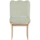  Color_Mint -- Shaw Mint Chenille Fabric Upholstered Dining Chair IMAGE 3