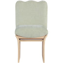  Meridian Shaw Mint Chenille Fabric Upholstered Dining Chair IMAGE 3