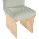  Meridian Shaw Mint Chenille Fabric Upholstered Dining Chair IMAGE 6
