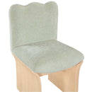  Color_Mint -- Shaw Mint Chenille Fabric Upholstered Dining Chair IMAGE 7