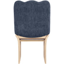  Color_Navy -- Shaw Navy Chenille Fabric Upholstered Dining Chair IMAGE 5
