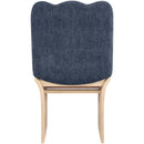  Meridian Shaw Navy Chenille Fabric Upholstered Dining Chair IMAGE 5