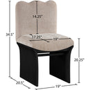  Color_Beige -- Meridian Shaw Dining Chair IMAGE 8