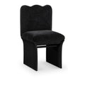  Color_Black -- Shaw Black Chenille Fabric Upholstered Dining Chair IMAGE 1