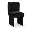  Color_Black -- Shaw Black Chenille Fabric Upholstered Dining Chair IMAGE 1