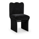  Meridian Shaw Black Chenille Fabric Upholstered Dining Chair IMAGE 1