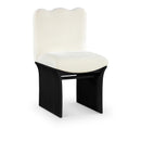  Color_Cream -- Shaw Cream Chenille Fabric Upholstered Dining Chair IMAGE 1