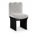  Meridian Shaw Grey Chenille Fabric Upholstered Dining Chair IMAGE 1
