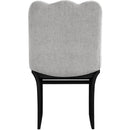  Color_Grey -- Shaw Grey Chenille Fabric Upholstered Dining Chair IMAGE 5