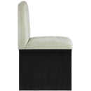  Meridian Shaw Mint Chenille Fabric Upholstered Dining Chair IMAGE 4
