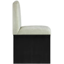  Color_Mint -- Shaw Mint Chenille Fabric Upholstered Dining Chair IMAGE 4