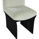  Color_Mint -- Shaw Mint Chenille Fabric Upholstered Dining Chair IMAGE 6