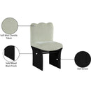  Meridian Shaw Mint Chenille Fabric Upholstered Dining Chair IMAGE 9