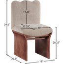  Color_Beige -- Meridian Shaw Dining Chair IMAGE 8