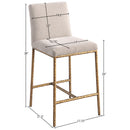  Color_Beige -- Meridian Reeves Counter Height Stool IMAGE 7