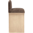  Meridian Shaw Brown Chenille Fabric Upholstered Counter Stool IMAGE 4