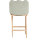  Color_Mint -- Shaw Mint Chenille Fabric Upholstered Counter Stool IMAGE 5