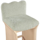  Color_Mint -- Shaw Mint Chenille Fabric Upholstered Counter Stool IMAGE 6