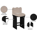  Color_Beige -- Meridian Shaw Counter Height Stool IMAGE 9