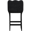  Meridian Shaw Black Chenille Fabric Upholstered Counter Stool IMAGE 5