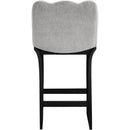  Color_Grey -- Shaw Grey Chenille Fabric Upholstered Counter Stool IMAGE 5