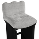  Color_Grey -- Shaw Grey Chenille Fabric Upholstered Counter Stool IMAGE 6