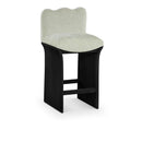  Color_Mint -- Shaw Mint Chenille Fabric Upholstered Counter Stool IMAGE 1