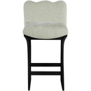  Color_Mint -- Shaw Mint Chenille Fabric Upholstered Counter Stool IMAGE 3