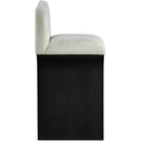  Color_Mint -- Shaw Mint Chenille Fabric Upholstered Counter Stool IMAGE 4