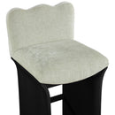  Meridian Shaw Mint Chenille Fabric Upholstered Counter Stool IMAGE 6