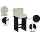  Color_Mint -- Shaw Mint Chenille Fabric Upholstered Counter Stool IMAGE 9