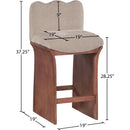  Color_Beige -- Meridian Shaw Counter Height Stool IMAGE 8