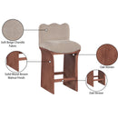  Color_Beige -- Meridian Shaw Counter Height Stool IMAGE 9