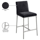  Color_Black -- Meridian Reeves Counter Height Stool IMAGE 8