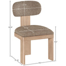  Color_Brown -- Meridian Timbra Dining Chair IMAGE 8