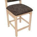  Color_Brown -- Roundhill Brown Linen Textured Fabric Upholstered Counter Stool IMAGE 7