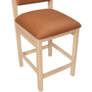  Meridian Roundhill Cognac Vegan Leather Upholstered Counter Stool IMAGE 7