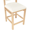  Color_Cream -- Roundhill Cream Vegan Leather Upholstered Counter Stool IMAGE 7