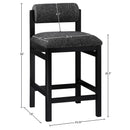  Color_Black -- Meridian Roundhill Counter Height Stool IMAGE 8
