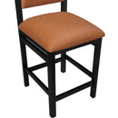  Meridian Roundhill Cognac Vegan Leather Upholstered Counter Stool IMAGE 7