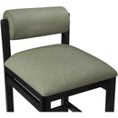  Meridian Roundhill Green Vegan Leather Upholstered Counter Stool IMAGE 6