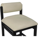  Color_Taupe -- Roundhill Taupe Vegan Leather Upholstered Counter Stool IMAGE 6