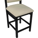  Meridian Roundhill Taupe Vegan Leather Upholstered Counter Stool IMAGE 7