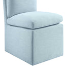  Color_Light Blue -- Nelori Light Blue Linen Textured Performance Fabric Upholstered Dining Chair IMAGE 6