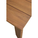  Meridian Mirella 78.75" Natural Teak Wood Outdoor Patio Dining Table IMAGE 5