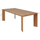  Meridian Mirella 78.75" Natural Teak Wood Outdoor Patio Dining Table IMAGE 8