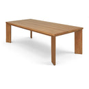  Meridian Mirella 96" Natural Teak Wood Outdoor Patio Dining Table IMAGE 1