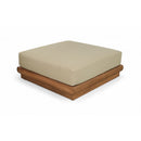  Meridian Mirella Tan Water Resistant Fabric Upholstered Outdoor Patio Modular Ottoman IMAGE 1
