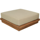  Meridian Mirella Tan Water Resistant Fabric Upholstered Outdoor Patio Modular Ottoman IMAGE 4