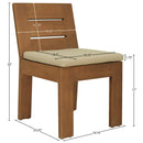  Meridian Mirella Tan Water Resistant Fabric Upholstered Outdoor Patio Dining Side Chair IMAGE 9